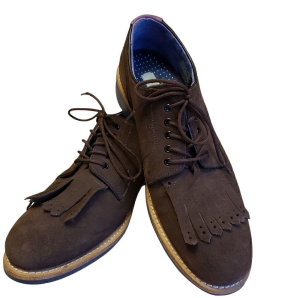 Ted Baker London TICH2 Brown Leather Lace Up Oxford Dress Shoes Men's size 11